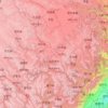Mapa topográfico Ngawa Tibetan and Qiang Autonomous Prefecture, altitude, relevo