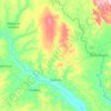 Mapa topográfico Itapicuru, altitude, relevo