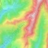 Mapa topográfico Вардане-Верино, altitude, relevo