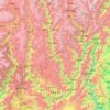 Mapa topográfico Muli Tibetan Autonomous County, altitude, relevo