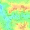 Mapa topográfico Stowlangtoft, altitude, relevo