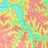 Mapa topográfico Susquehanna River, altitude, relevo