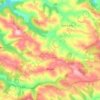 Mapa topográfico La Serre, altitude, relevo