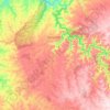Mapa topográfico Mangueirinha, altitude, relevo
