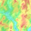 Mapa topográfico Chargey-lès-Gray, altitude, relevo