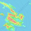 Mapa topográfico Κάλυμνος, altitude, relevo