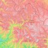 Mapa topográfico Bhatwari, altitude, relevo