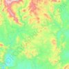 Mapa topográfico Carácuaro, altitude, relevo