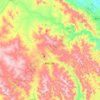 Mapa topográfico Brejões, altitude, relevo