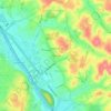 Mapa topográfico Campo Grande, altitude, relevo