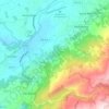 Mapa topográfico Seia, altitude, relevo