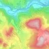 Mapa topográfico Chamalières-sur-Loire, altitude, relevo