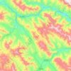 Mapa topográfico Río Negro, altitude, relevo
