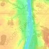 Mapa topográfico Узмёны, altitude, relevo