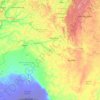 Mapa topográfico Rio Ural, altitude, relevo