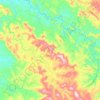 Mapa topográfico Rosário do Ivaí, altitude, relevo