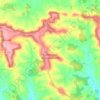 Mapa topográfico Castelnaud-de-Gratecambe, altitude, relevo
