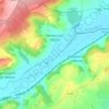 Mapa topográfico Vernois-sur-Mance, altitude, relevo