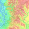 Mapa topográfico Mount Baker-Snoqualmie National Forest, altitude, relevo