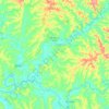 Mapa topográfico São Mateus do Sul, altitude, relevo
