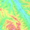 Mapa topográfico Carla-Bayle, altitude, relevo
