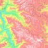 Mapa topográfico Huacrachuco, altitude, relevo