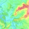 Mapa topográfico Matacães, altitude, relevo