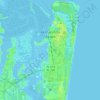 Mapa topográfico Fernandina Beach, altitude, relevo