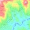 Mapa topográfico Goães, altitude, relevo