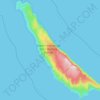 Mapa topográfico San Clemente Island, altitude, relevo