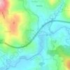 Mapa topográfico Serzedo, altitude, relevo
