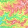 Mapa topográfico Lacaze, altitude, relevo