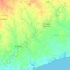 Mapa topográfico Pebane, altitude, relevo