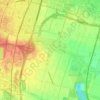 Mapa topográfico Vösendorf, altitude, relevo