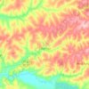 Mapa topográfico Tabatinga, altitude, relevo