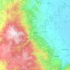 Mapa topográfico Naoussa, altitude, relevo