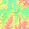 Mapa topográfico Itapejara d'Oeste, altitude, relevo