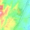 Mapa topográfico Rabaçal, altitude, relevo