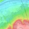Mapa topográfico Criquebeuf-sur-Seine, altitude, relevo