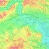 Mapa topográfico Windsor y Maidenhead, altitude, relevo