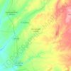 Mapa topográfico Torrubia del Campo, altitude, relevo