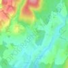 Mapa topográfico Chaux-la-Lotière, altitude, relevo