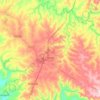 Mapa topográfico Batatais, altitude, relevo