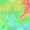 Mapa topográfico Passavant-la-Rochère, altitude, relevo