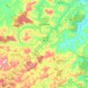 Mapa topográfico Cordeiro, altitude, relevo