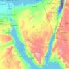 Mapa topográfico Sinai, altitude, relevo