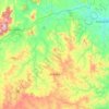 Mapa topográfico Aracatu, altitude, relevo