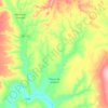 Mapa topográfico Ribeira do Amparo, altitude, relevo