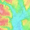 Mapa topográfico Brignais, altitude, relevo