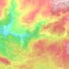Mapa topográfico Fráguas, altitude, relevo